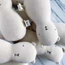 hochet de laine - ours et lapin