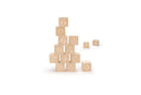blocs de bois - alphabet lettres majuscules