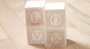 blocs de bois - alphabet lettres majuscules
