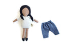 mini poupée - cheveux longs