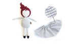 mini poupée - cheveux longs