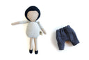 mini poupée - cheveux courts